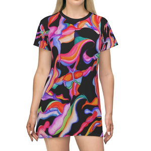 All Over Print T-Shirt Dress