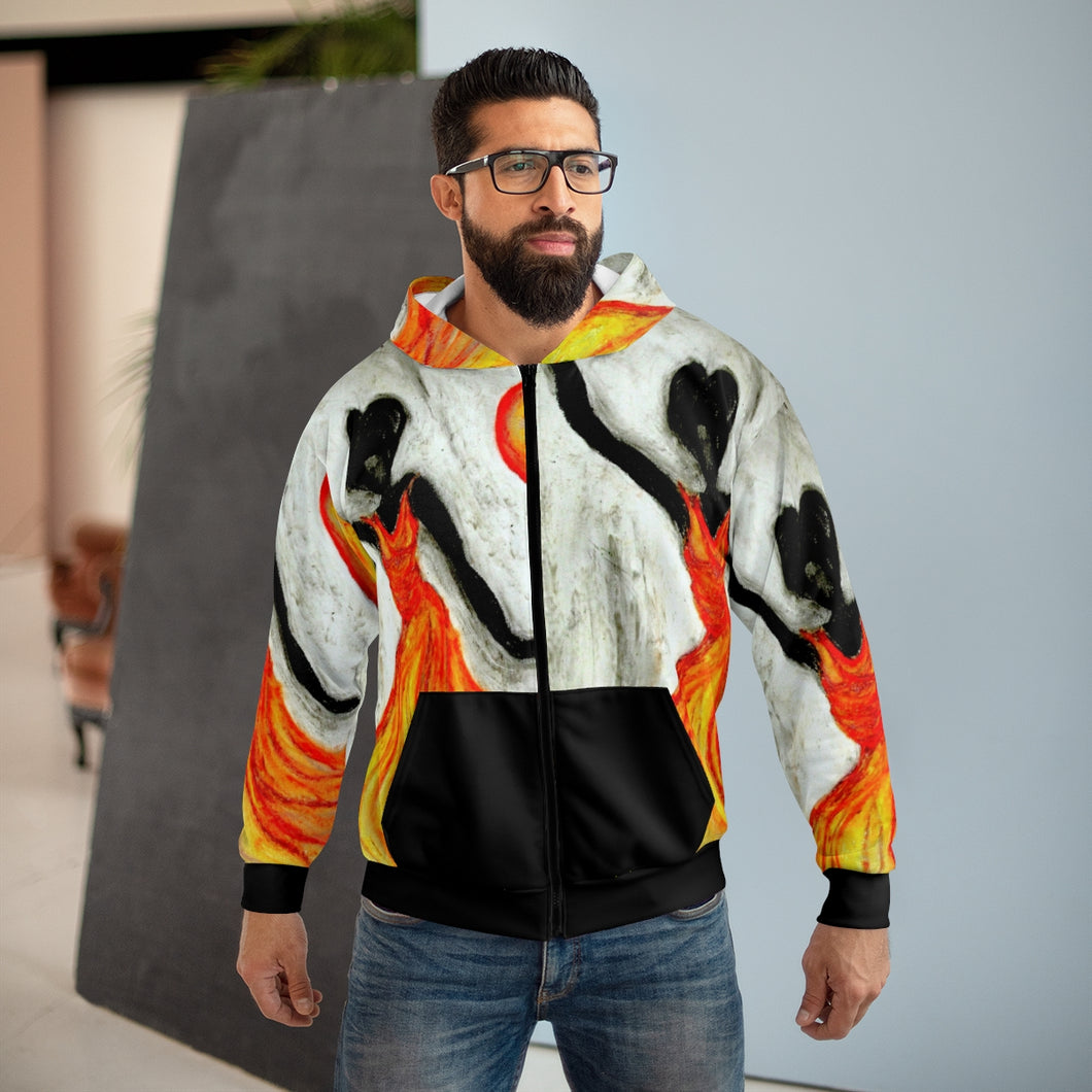 AOP Unisex Zip Hoodie