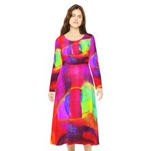 Load image into Gallery viewer, Women's Long Sleeve Dance Dress (AOP)