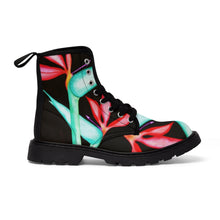 Load image into Gallery viewer, Birds of Paradise Men&#39;s Canvas Boots