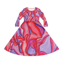 Load image into Gallery viewer, Women's Long Sleeve Dance Dress