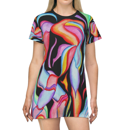 All Over Print T-Shirt Dress