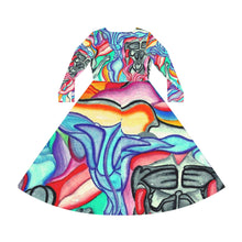 Load image into Gallery viewer, Women's Long Sleeve Dance Dress