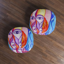 Load image into Gallery viewer, Tufted Floor Pillow, Round