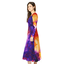 Load image into Gallery viewer, Women's Long Sleeve Dance Dress (AOP)
