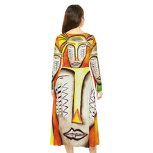 Load image into Gallery viewer, Women's Long Sleeve Dance Dress (AOP)