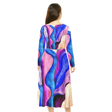 Load image into Gallery viewer, Women's Long Sleeve Dance Dress (AOP)