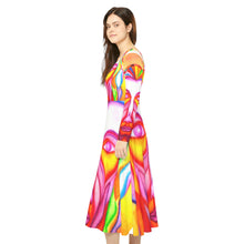 Load image into Gallery viewer, Women's Long Sleeve Dance Dress (AOP)