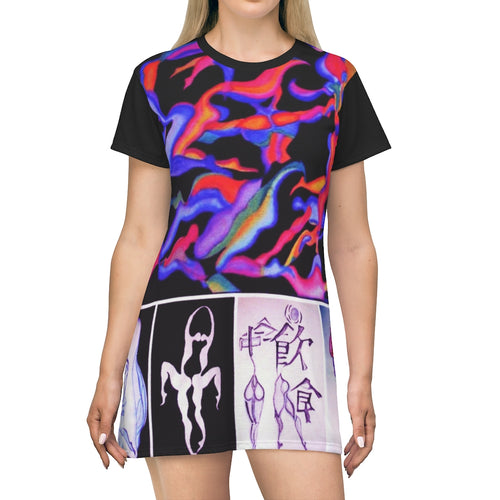 All Over Print T-Shirt Dress
