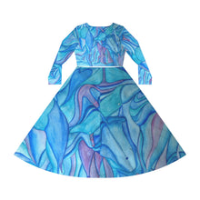 Load image into Gallery viewer, Women's Long Sleeve Dance Dress