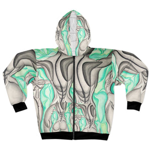 AOP Unisex Zip Hoodie