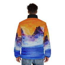Load image into Gallery viewer, Men&#39;s Puffer Jacket (AOP)