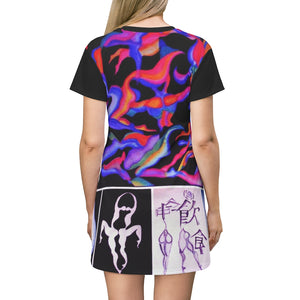 All Over Print T-Shirt Dress
