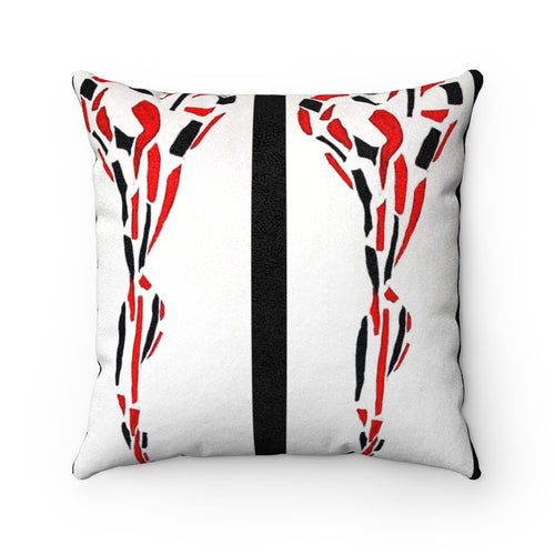 Faux Suede Square Pillow Case