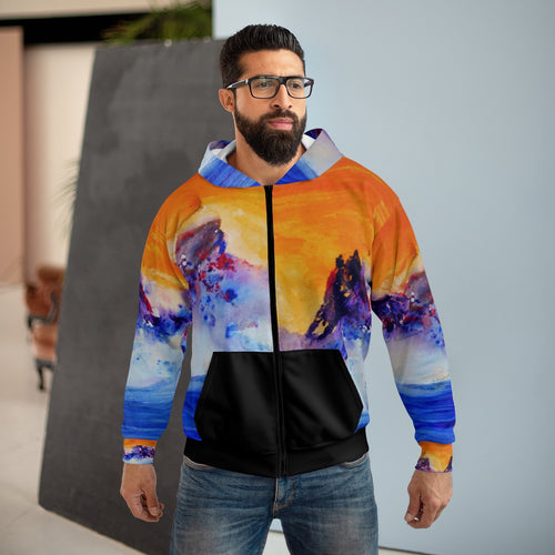 AOP Unisex Zip Hoodie