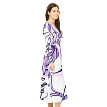 Load image into Gallery viewer, Women's Long Sleeve Dance Dress (AOP)