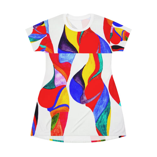 All Over Print T-Shirt Dress