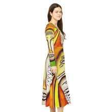 Load image into Gallery viewer, Women's Long Sleeve Dance Dress (AOP)