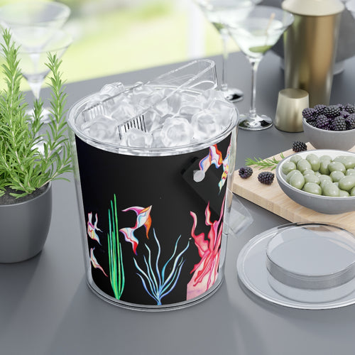 Ice Bucket with Tongs