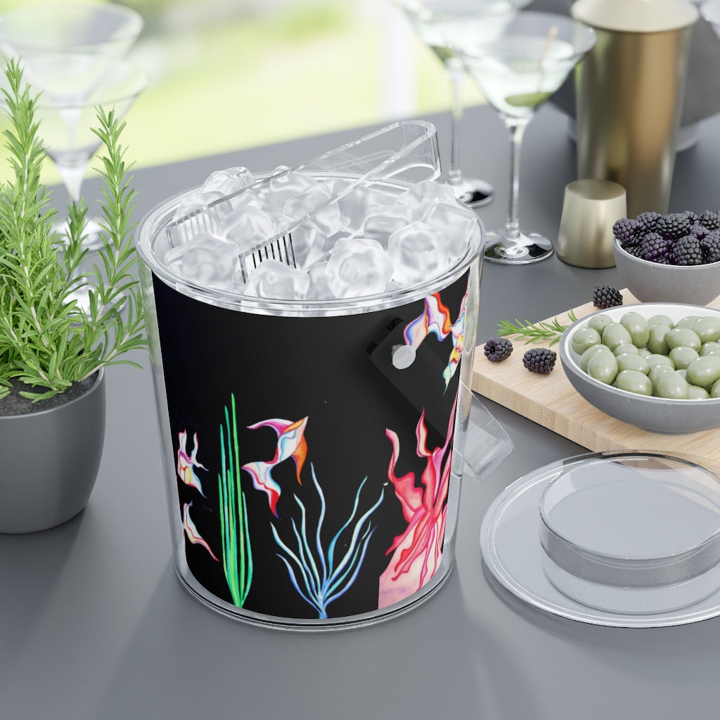 Ice Bucket with Tongs