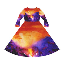 Load image into Gallery viewer, Women's Long Sleeve Dance Dress (AOP)