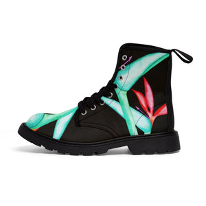 Birds of Paradise Men's Canvas Boots