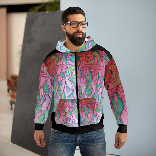 AOP Unisex Zip Hoodie