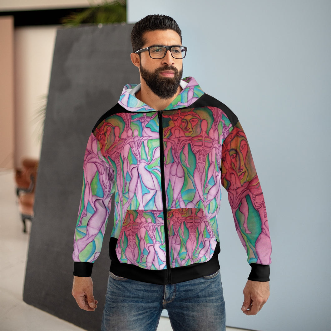 AOP Unisex Zip Hoodie