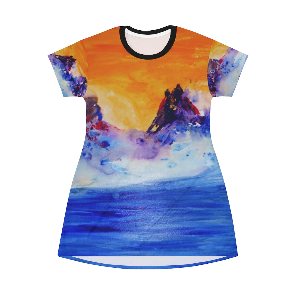 All Over Print T-Shirt Dress