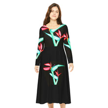 Load image into Gallery viewer, Women's Long Sleeve Dance Dress (AOP)