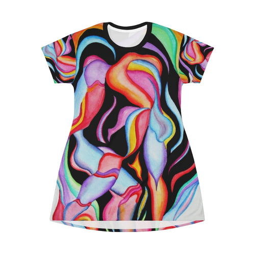 All Over Print T-Shirt Dress