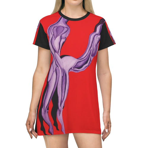 All Over Print T-Shirt Dress