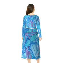 Load image into Gallery viewer, Women's Long Sleeve Dance Dress