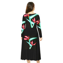 Load image into Gallery viewer, Women's Long Sleeve Dance Dress (AOP)
