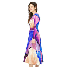 Load image into Gallery viewer, Women's Long Sleeve Dance Dress (AOP)