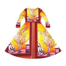 Load image into Gallery viewer, Women's Long Sleeve Dance Dress (AOP)