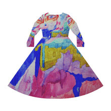 Load image into Gallery viewer, Women's Long Sleeve Dance Dress