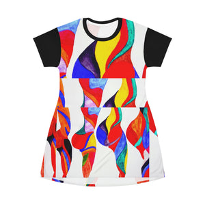 All Over Print T-Shirt Dress
