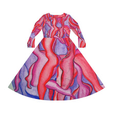Load image into Gallery viewer, Women's Long Sleeve Dance Dress