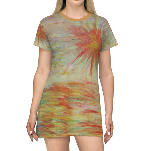 All Over Print T-Shirt Dress
