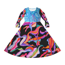 Load image into Gallery viewer, Women's Long Sleeve Dance Dress