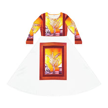 Load image into Gallery viewer, Women's Long Sleeve Dance Dress (AOP)