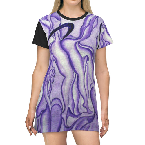 All Over Print T-Shirt Dress