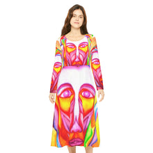 Load image into Gallery viewer, Women's Long Sleeve Dance Dress (AOP)