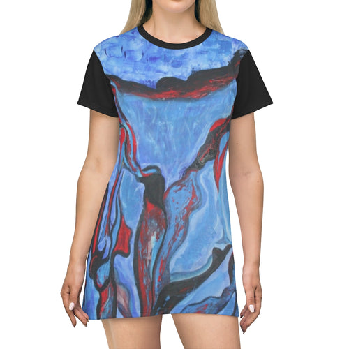 All Over Print T-Shirt Dress