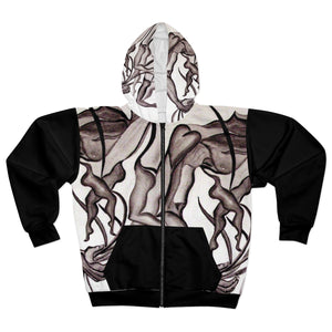 AOP Unisex Zip Hoodie