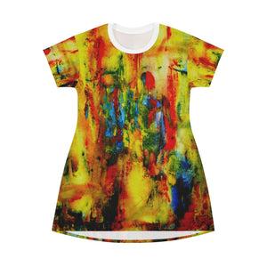 All Over Print T-Shirt Dress