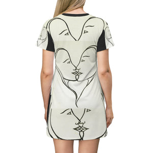 All Over Print T-Shirt Dress