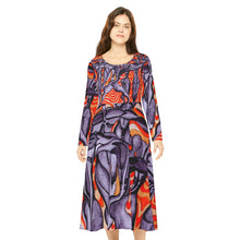 Load image into Gallery viewer, Women's Long Sleeve Dance Dress (AOP)
