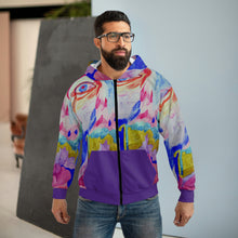 Load image into Gallery viewer, AOP Unisex Zip Hoodie